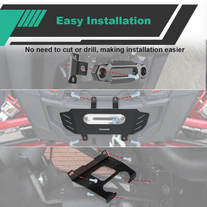 Front Winch Mount Plate for Polaris RZR XP 1000 (2019–2023) – view 5