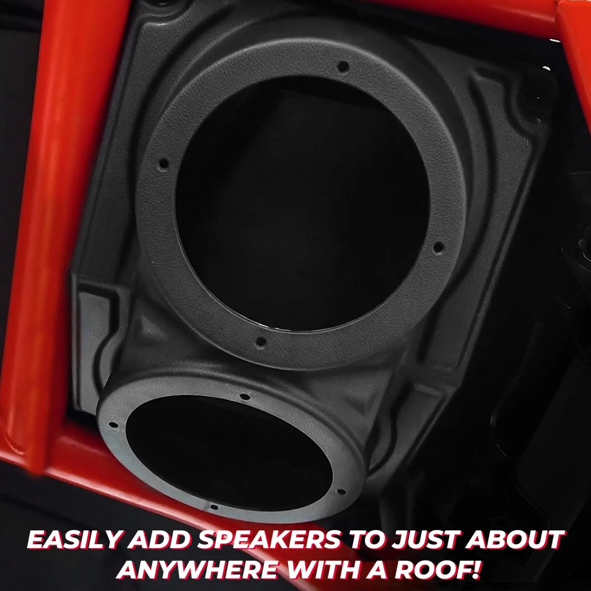 6.5-Inch Hard Roof Speaker Pod Enclosure for UTV & SXS – view 3