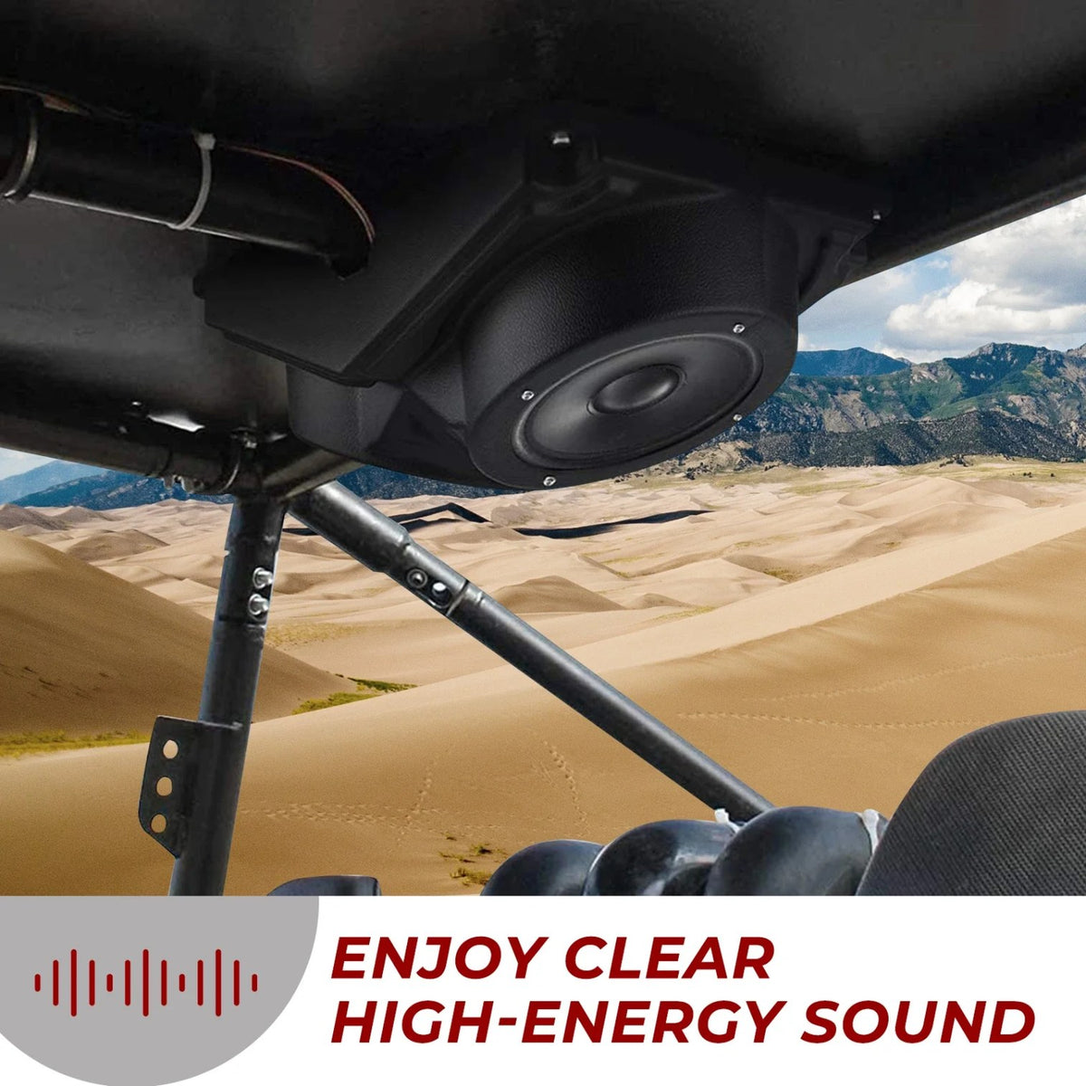 6.5-Inch Hard Roof Speaker Pod Enclosure for UTV & SXS – view 5