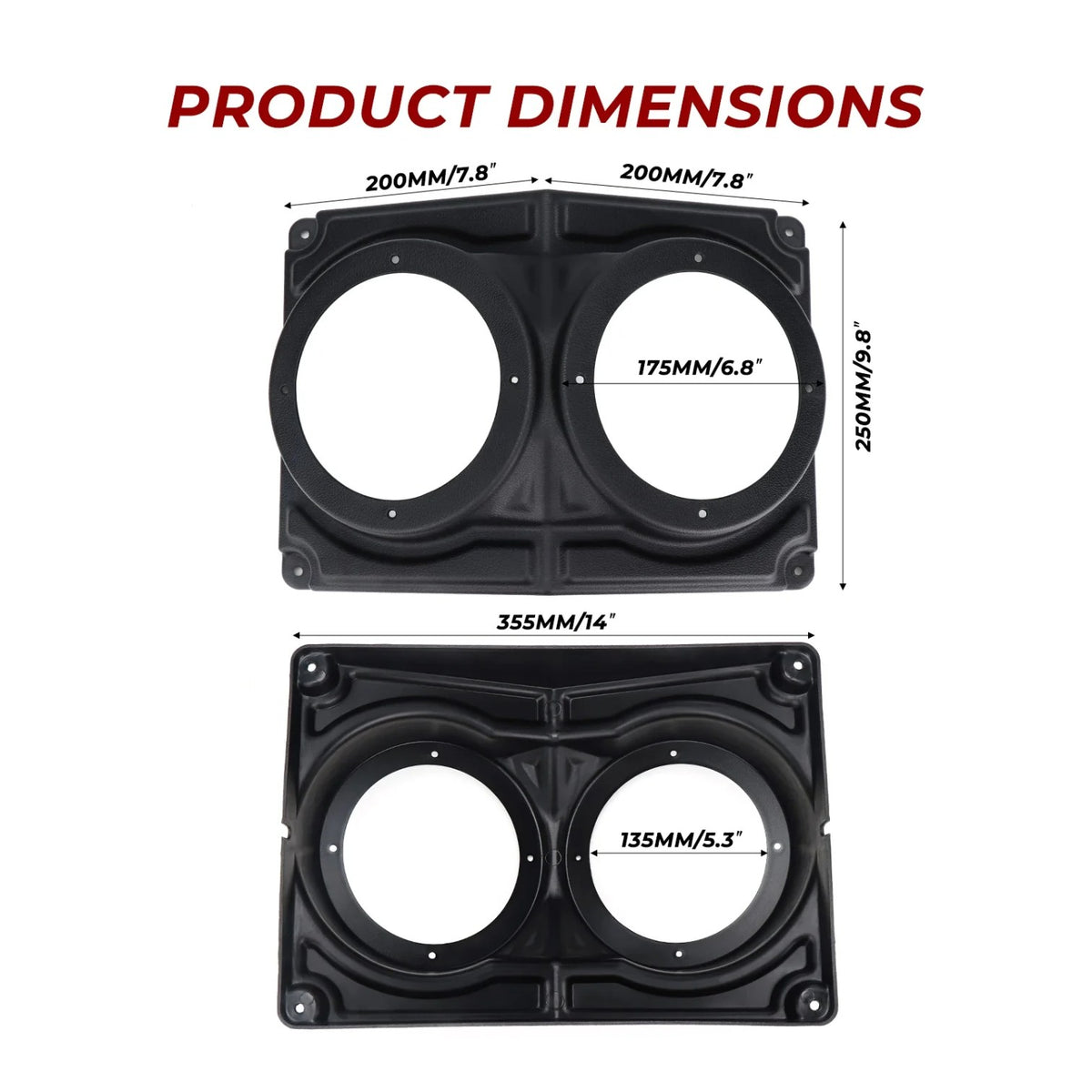 6.5-Inch Hard Roof Speaker Pod Enclosure for UTV & SXS – view 7