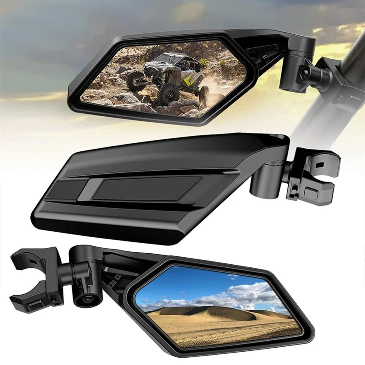 Adjustable Side Mirrors for 1.5–2 in Roll Bars for UTV & SXS – view 7