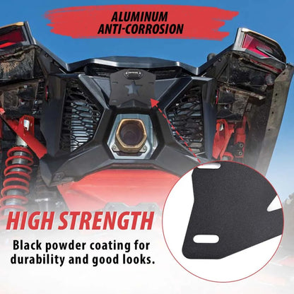 Aluminum License Plate Kit with Lights for Can-Am Maverick X3 – view 5