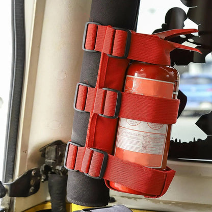 No-Drill Strap Fire Extinguisher Roll Bar Mount for UTV & SXS – view 3