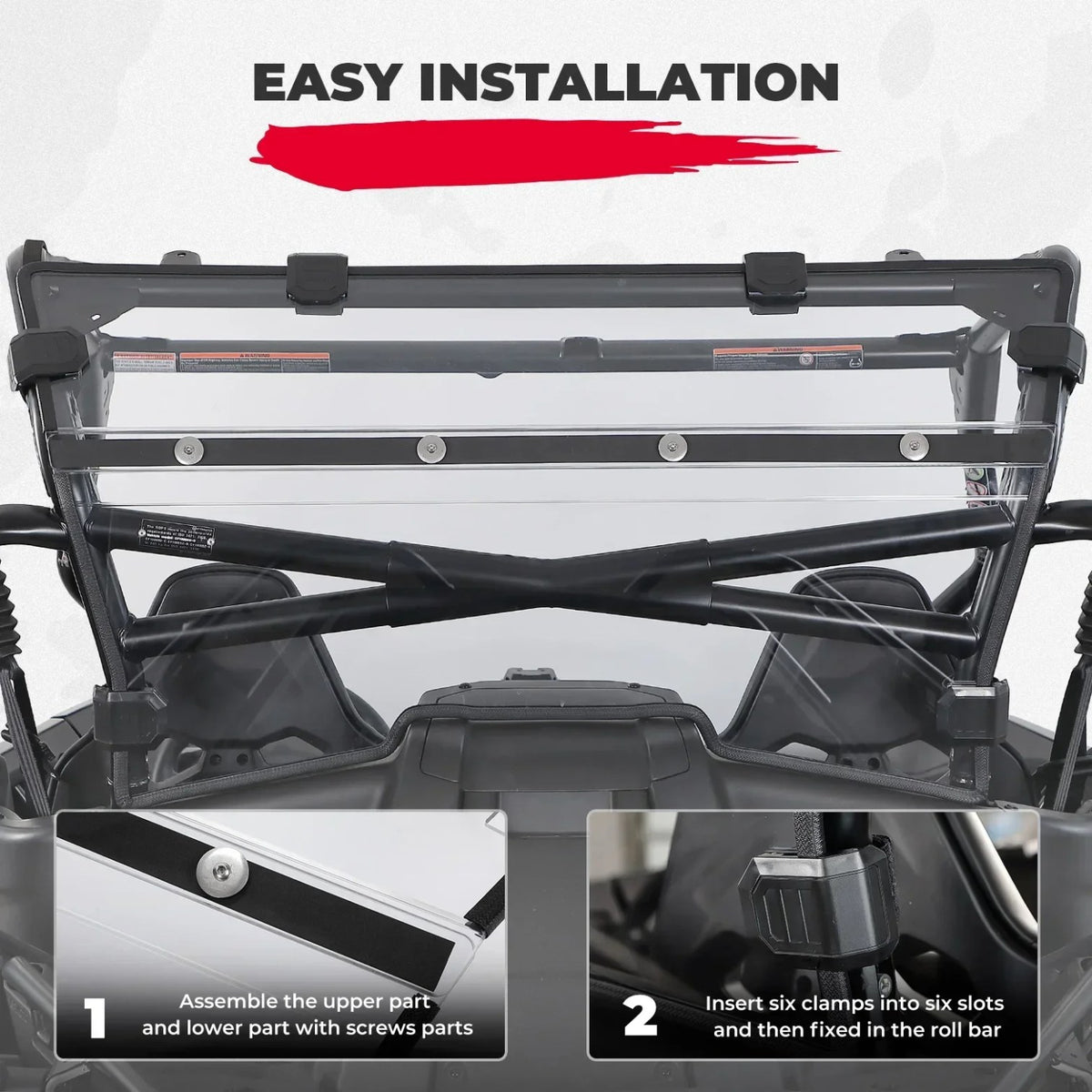 Polycarbonate Rear Windscreen for CFMOTO ZForce 950 & 1000 Sport (2020–2024) – view 4