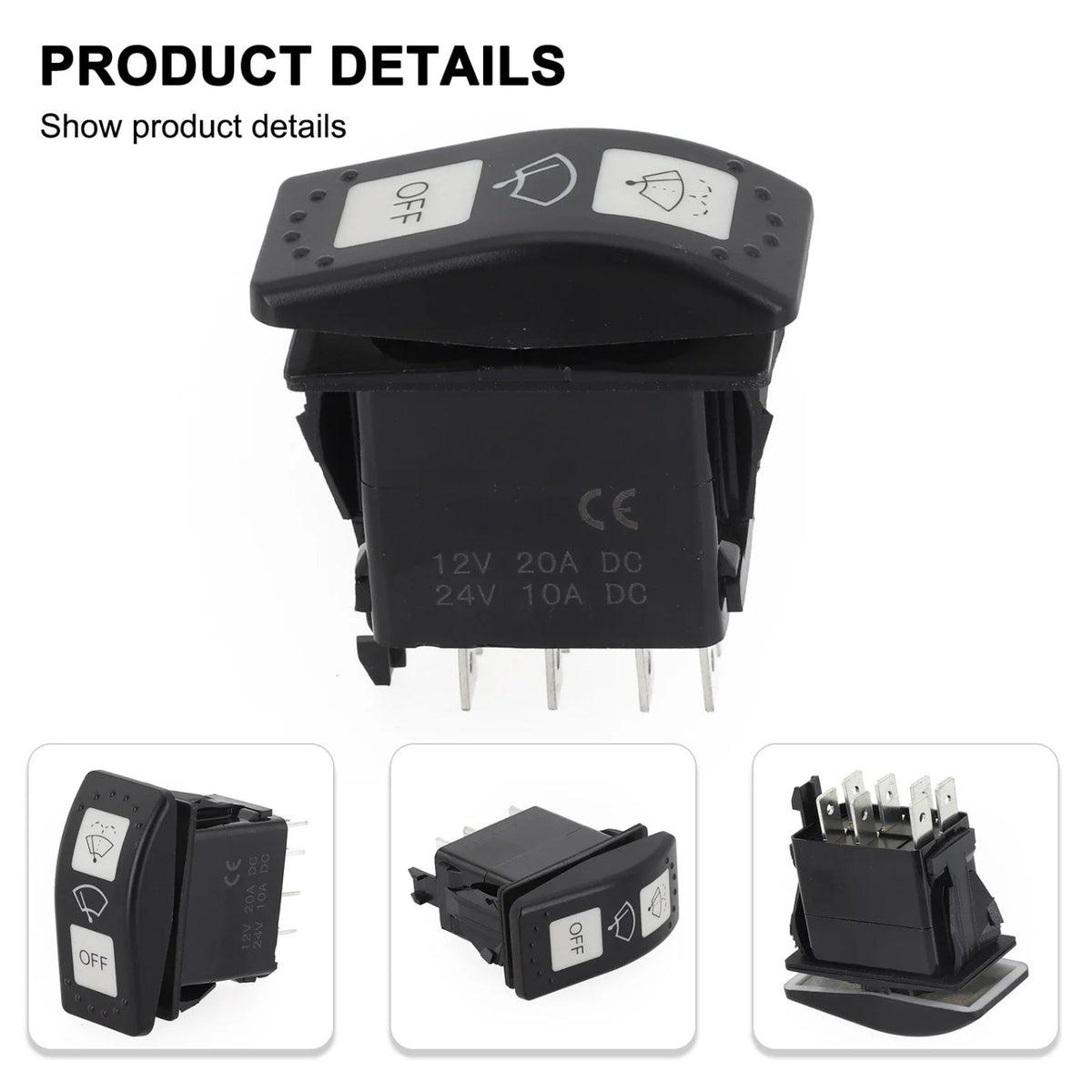 Windshield Wiper Control Switch 710004941 for Can-Am Defender & Maverick – view 4
