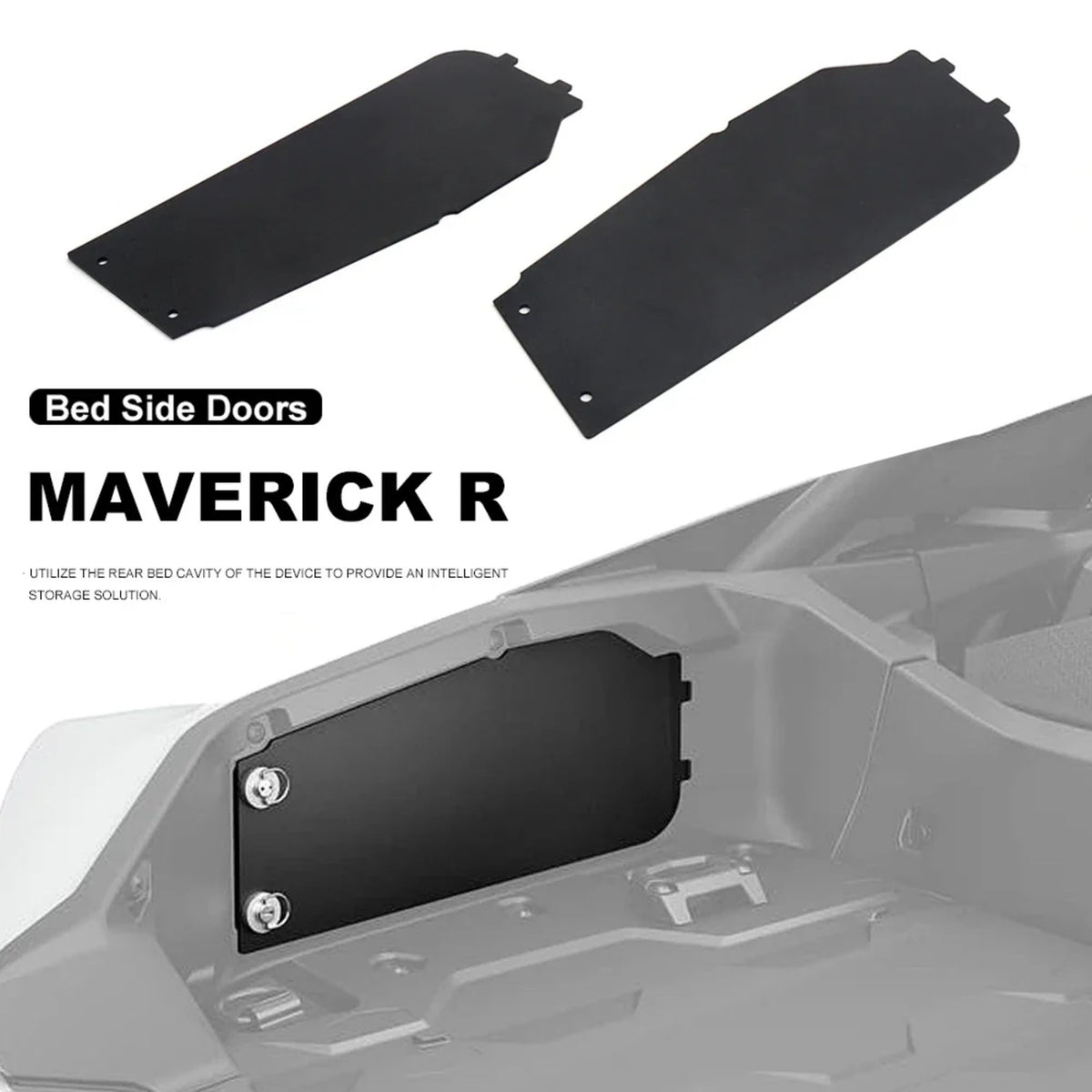 Rear Bed Side Doors (Left & Right) for Can-Am Maverick R – view 2