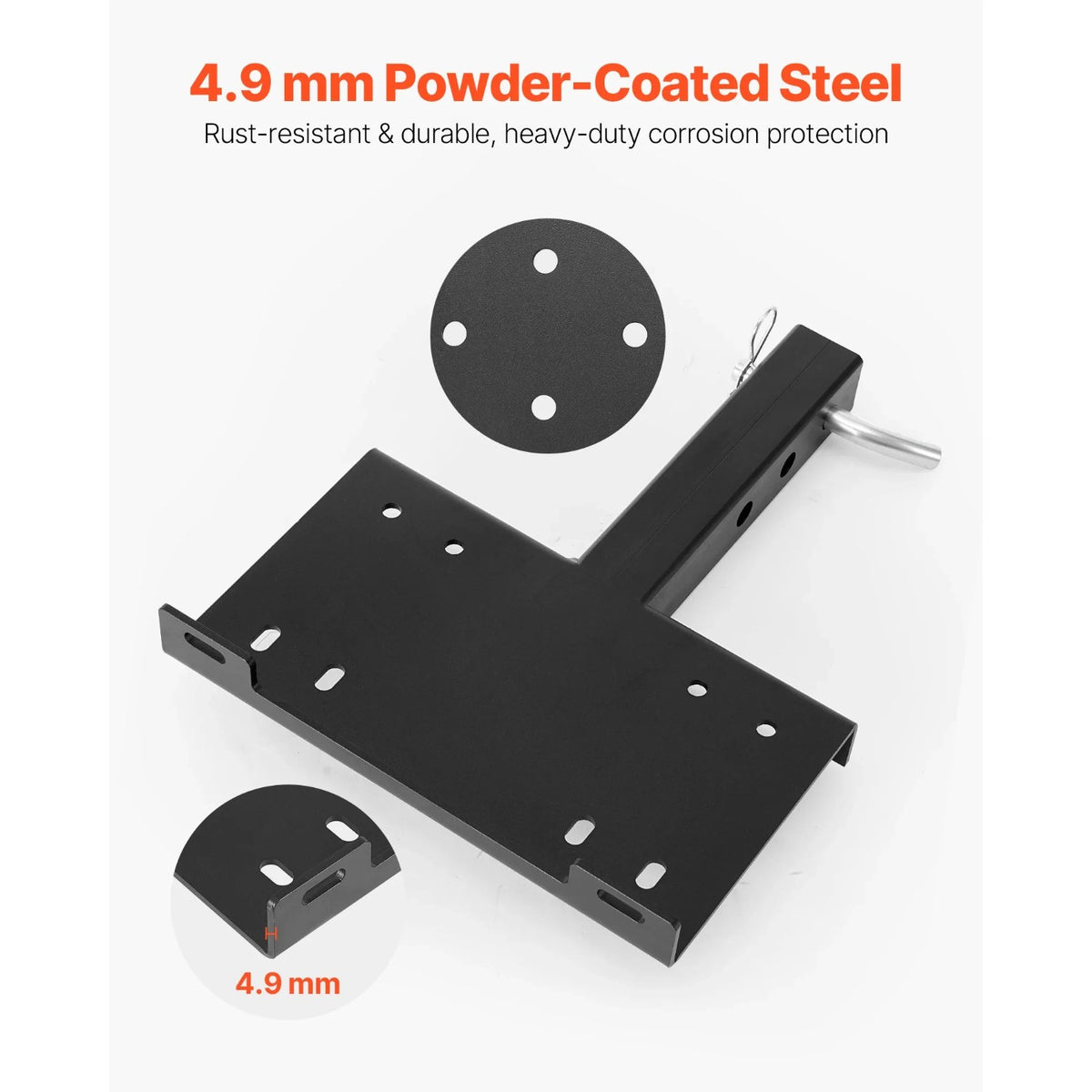 Hitch Receiver Winch Mount Plate for 2-Inch Receivers – view 2