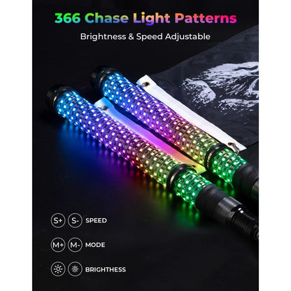 2 ft Fat LED Whip Lights with Turn Signals (Pair) for UTV & SXS – view 4