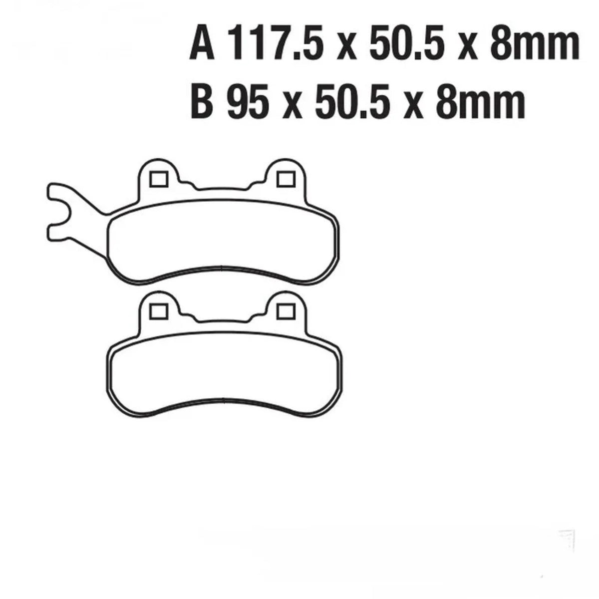 Front & Rear Brake Pads for Can-Am Maverick X3, Sport & Trail (2017–2024) – view 2