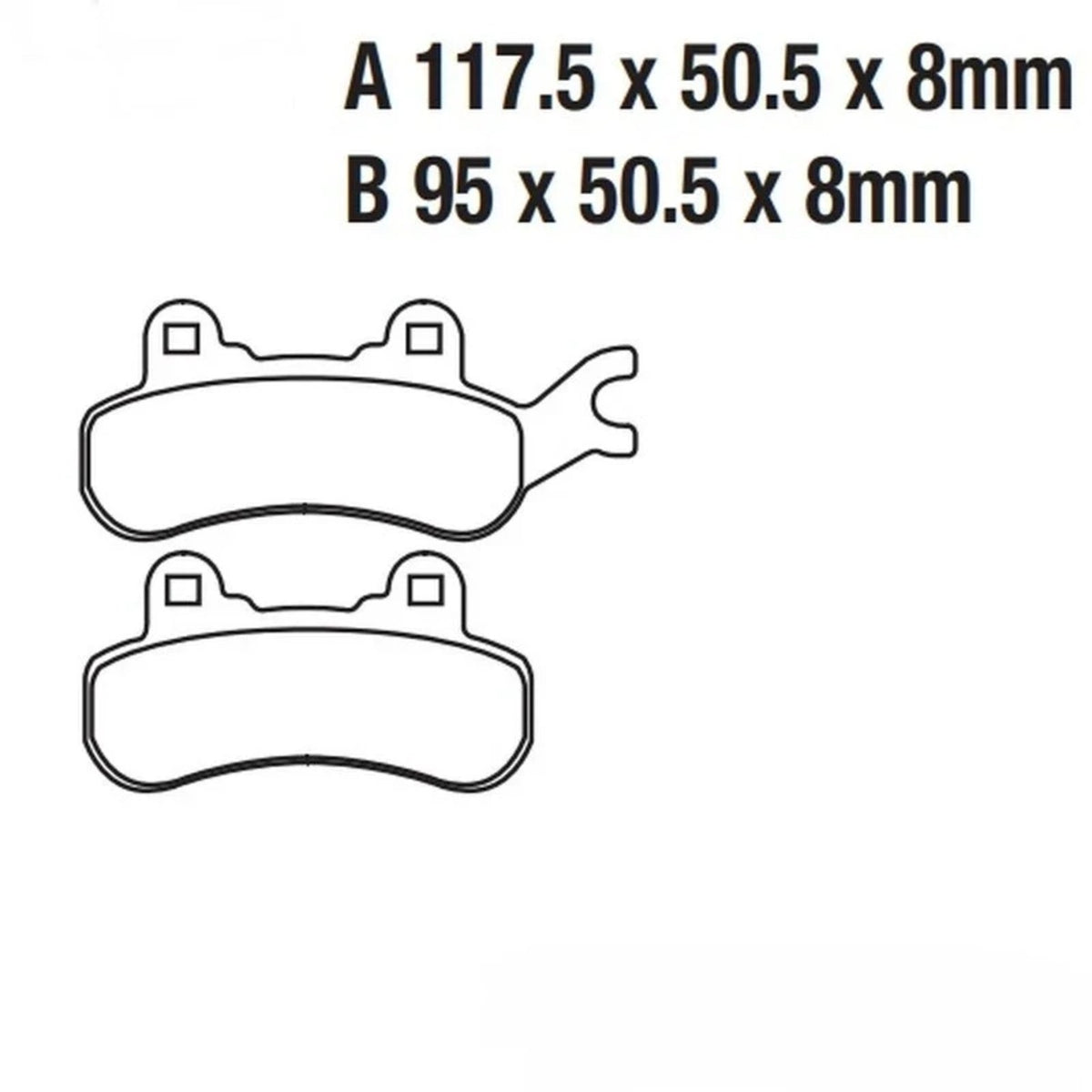 Front & Rear Brake Pads for Can-Am Maverick X3, Sport & Trail (2017–2024) – view 3