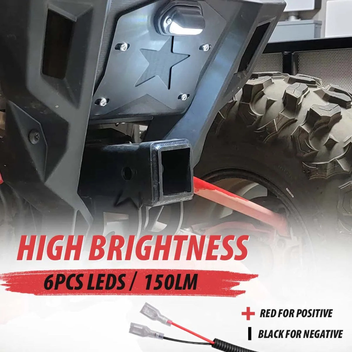 LED License Plate Frame & Mount Bracket for UTV & SXS – view 3