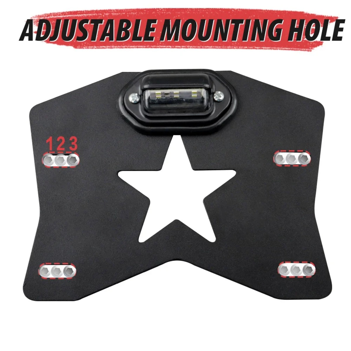 LED License Plate Frame & Mount Bracket for UTV & SXS – view 5