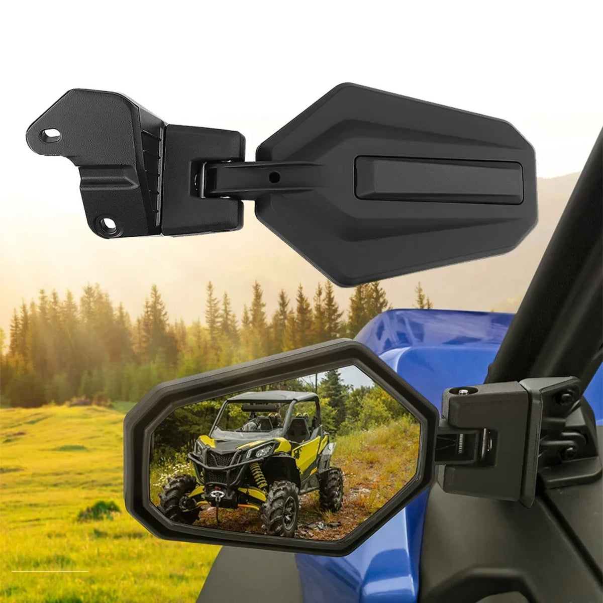 Folding Side Mirrors 715003639 for Can-Am Maverick Sport, Trail & Commander – view 2