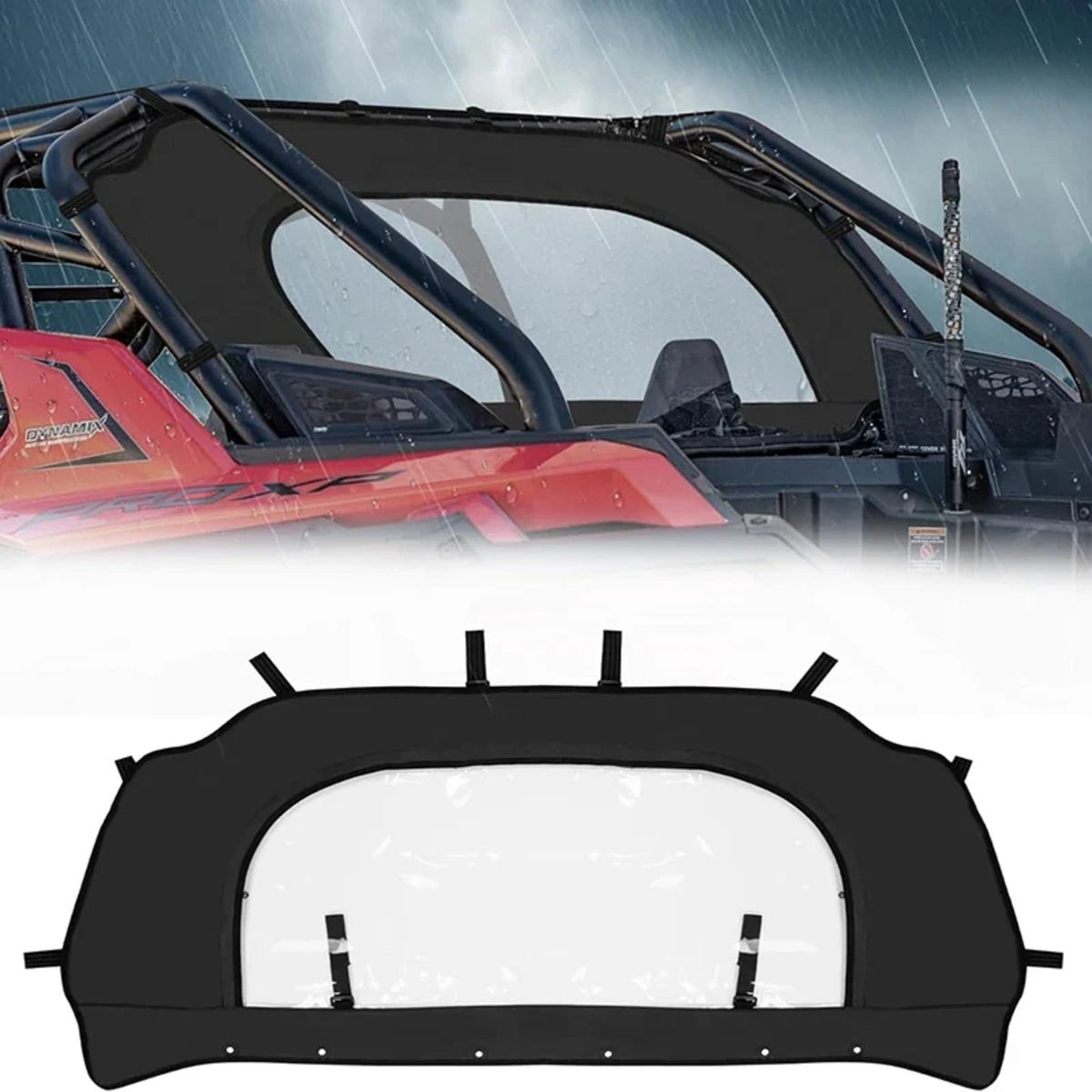 Soft Rear Windshield for Polaris RZR Pro XP & Turbo R (2020–2025) – view 7