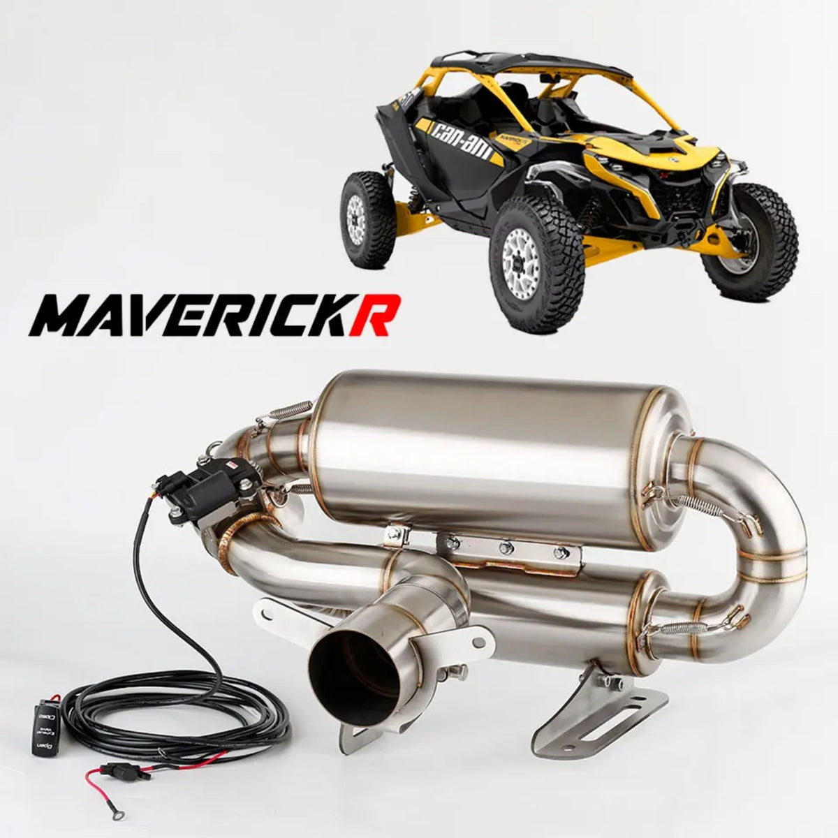 E-Valve Sport Exhaust System for Can-Am Maverick R (2024–2025) – view 2