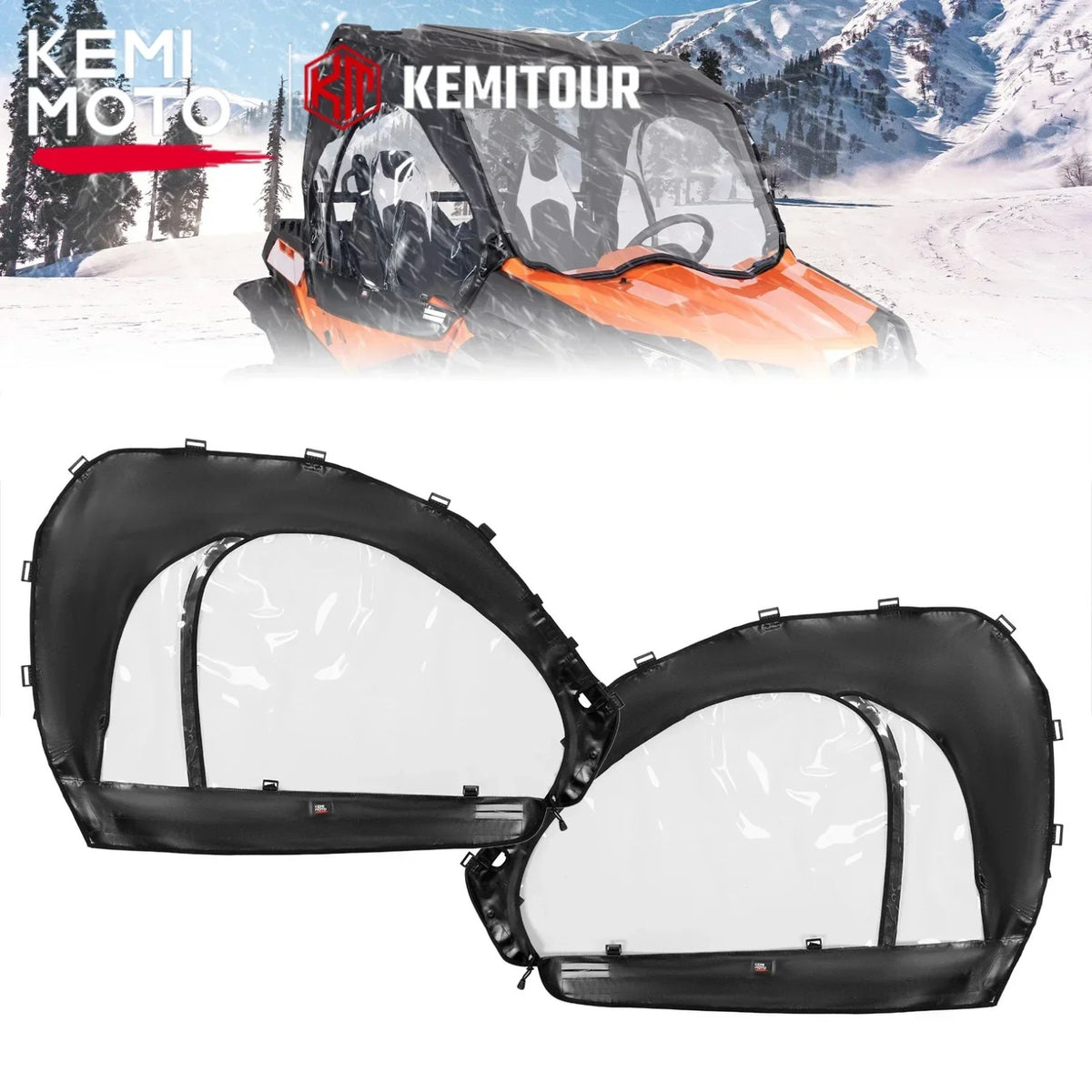 Waterproof Soft Upper Door Enclosure for CFMOTO ZForce 800 EX & Trail – view 2