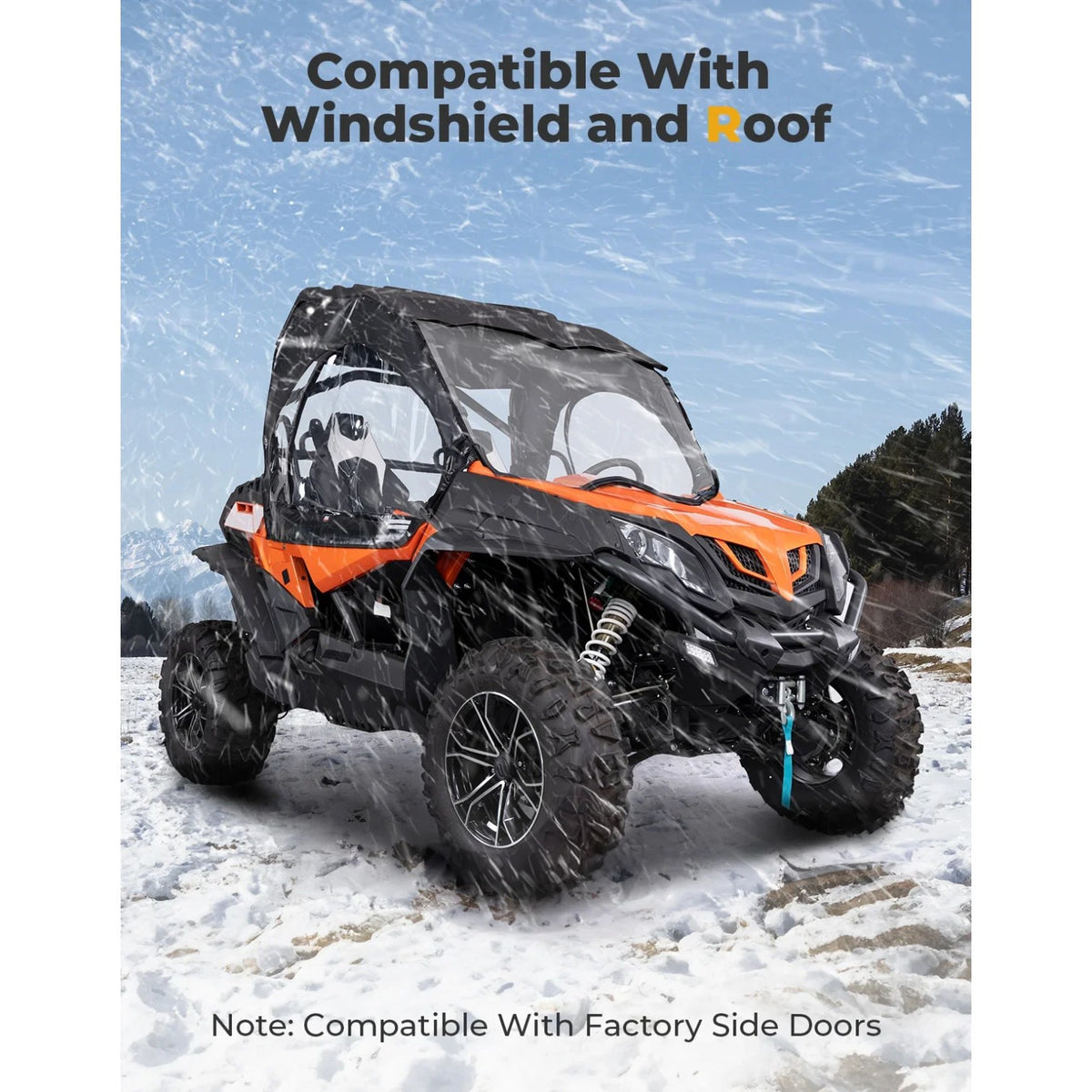 Waterproof Soft Upper Door Enclosure for CFMOTO ZForce 800 EX & Trail – view 7