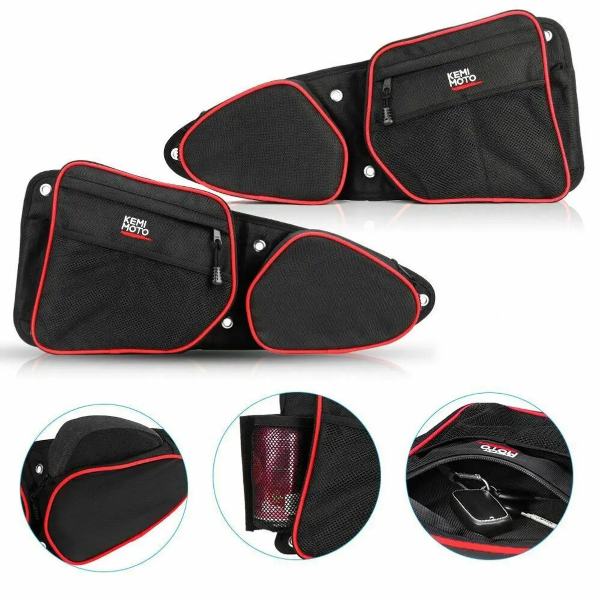 Knee Pad Door Storage Bags for Polaris RZR XP 1000, 900 & XP Turbo – view 3