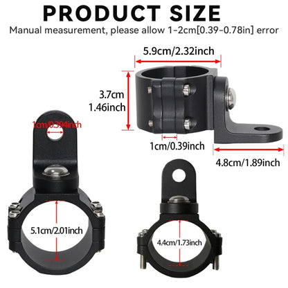 360° Rotating Whip Light & Flag Mount for 1.75–2 in Roll Cages – view 4