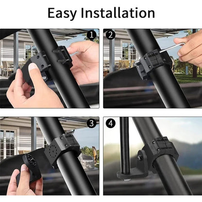 360° Rotating Whip Light & Flag Mount for 1.75–2 in Roll Cages – view 7