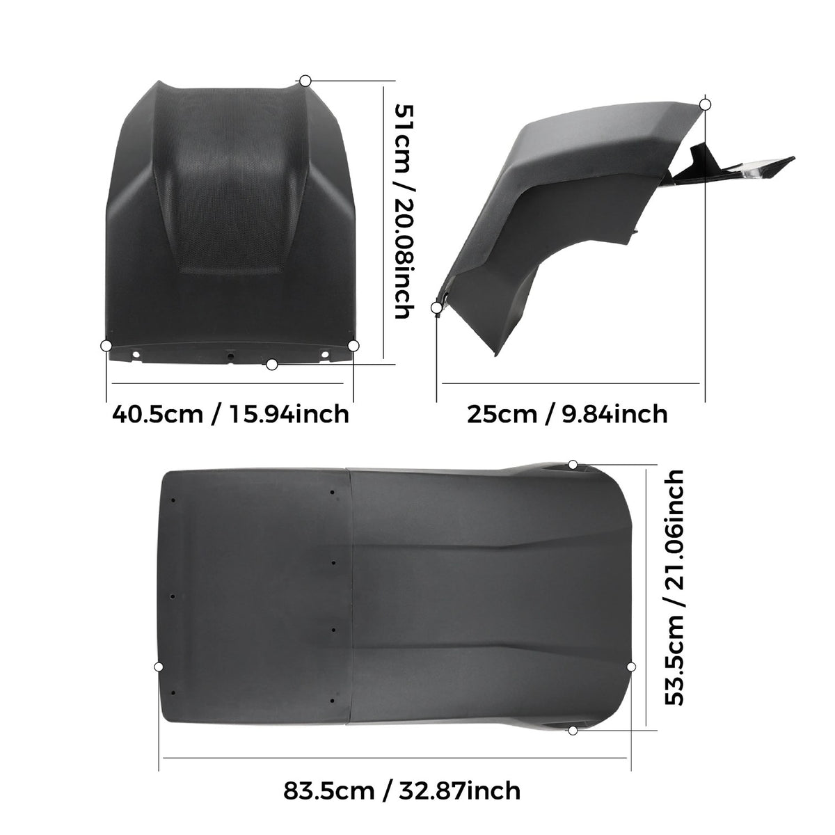 Cold Air Roof Scoop Kit 715008280 for Can-Am Maverick R (2024–2025) – view 3