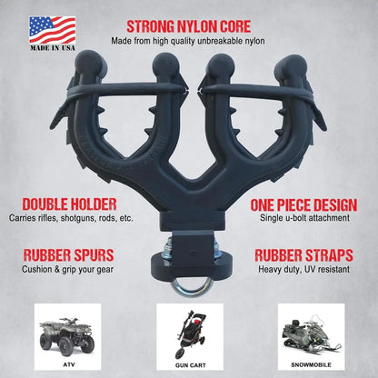 Dual Gun & Bow Rack, 4-Slot, for UTV & SXS – view 3