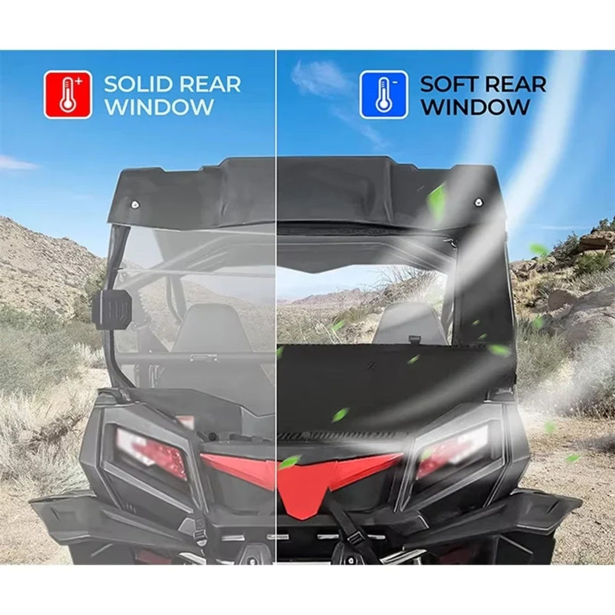 Soft Rear Windshield for CFMOTO ZForce 800 & 500 – view 7