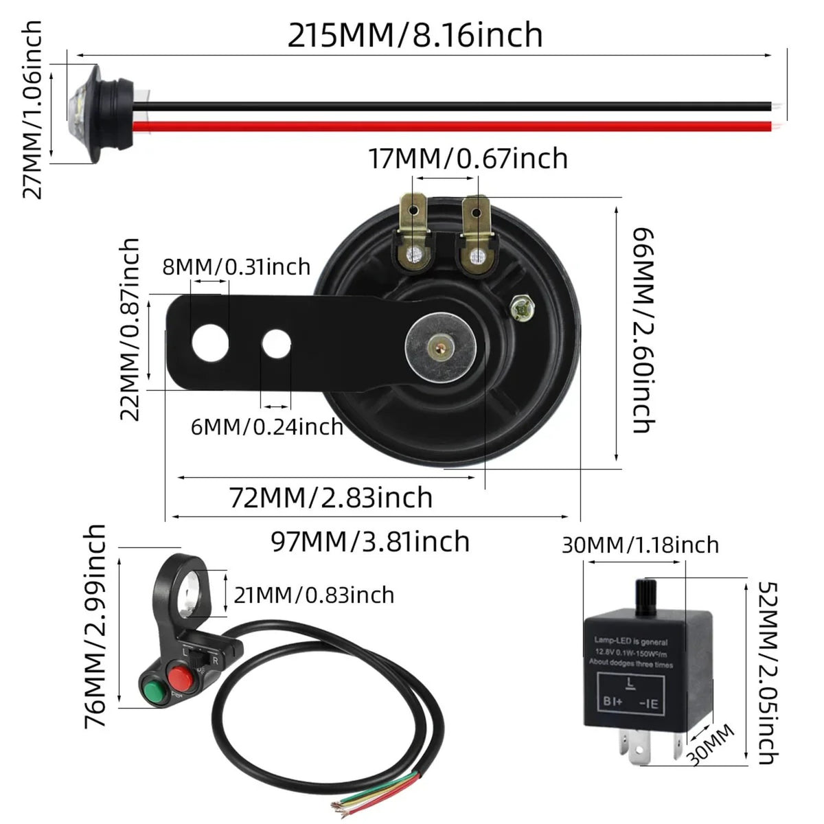 Universal Turn Signal LED Light Kit for UTV & SXS – view 2