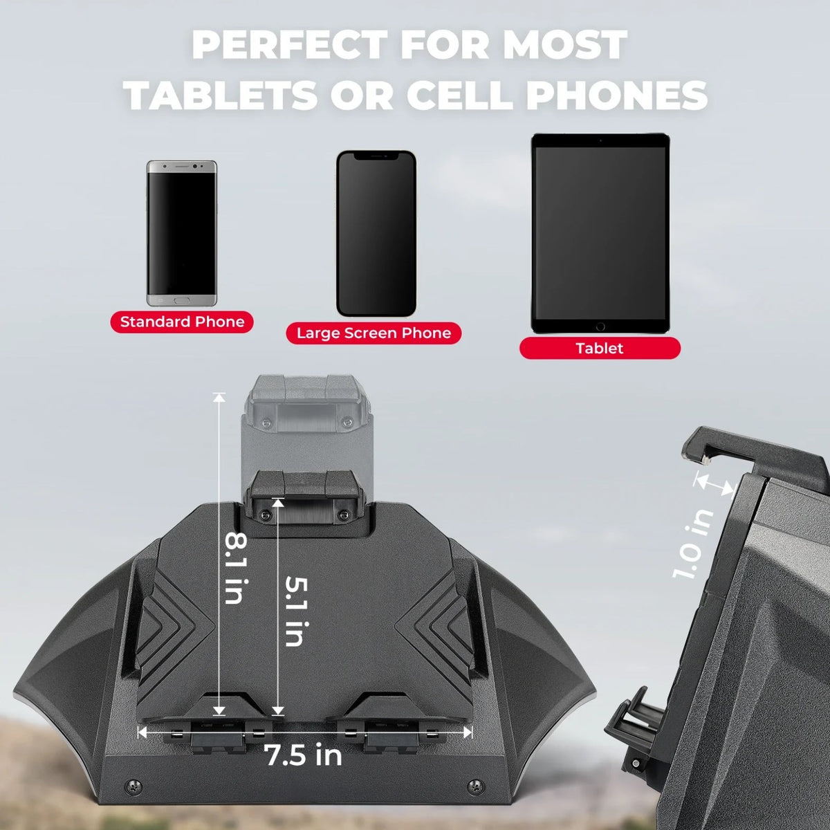 Tablet & Device Holder Storage Box for CFMOTO ZForce 950 (2020–2024) – view 4