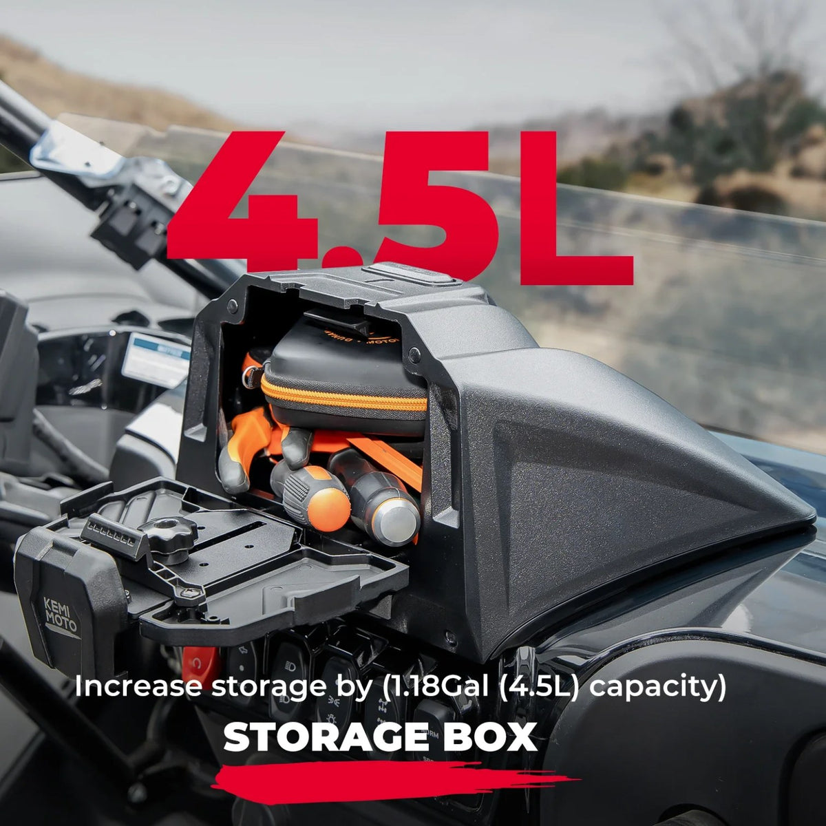 Tablet & Device Holder Storage Box for CFMOTO ZForce 950 (2020–2024) – view 5