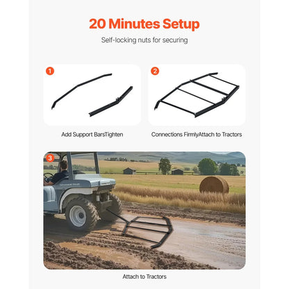 Tow-Behind Steel Drag Harrow for UTV & ATV – view 5