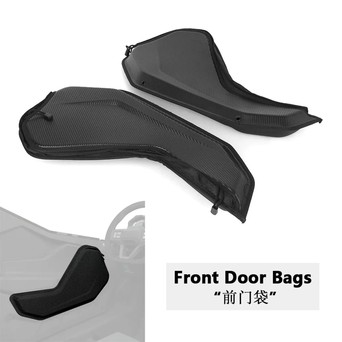 6 Qt Rear Door Storage Bags for Polaris RZR Pro XP 4 (2025) – view 7