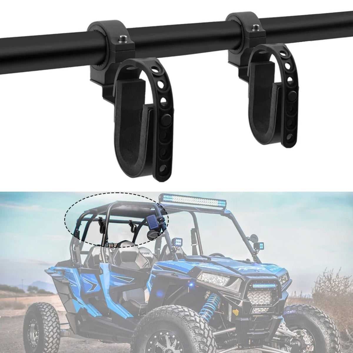 Roll Bar Gun, Bow & Tool Rack (Pair) for 1.5–2 in Bars – view 2