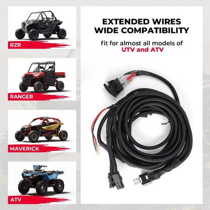 Fan Override Switch Wiring Harness with Relay for UTV & SXS – view 4