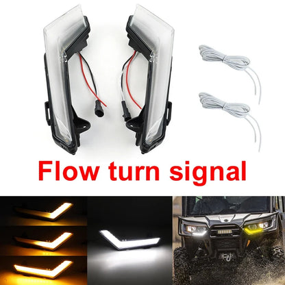 Front LED Signature Turn Signal Lights for Can-Am Defender & Commander MAX – view 9