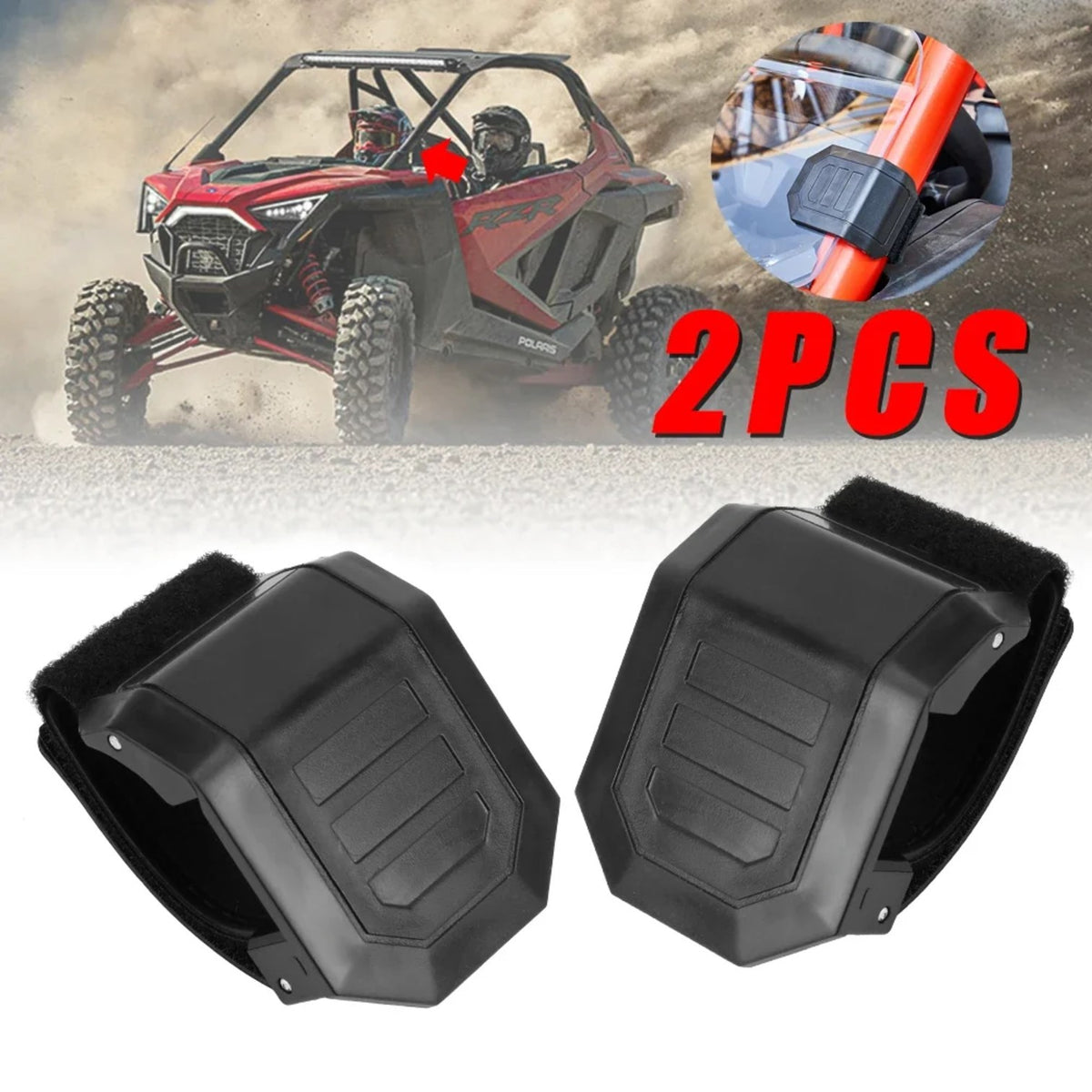 Windshield Glass Clamps for Honda Pioneer 1000 & Can-Am Commander – view 2
