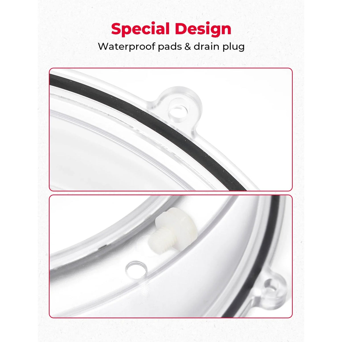 RGB LED Clear CVT Outer Clutch Cover 420212505 for Can-Am Maverick X3 – view 5