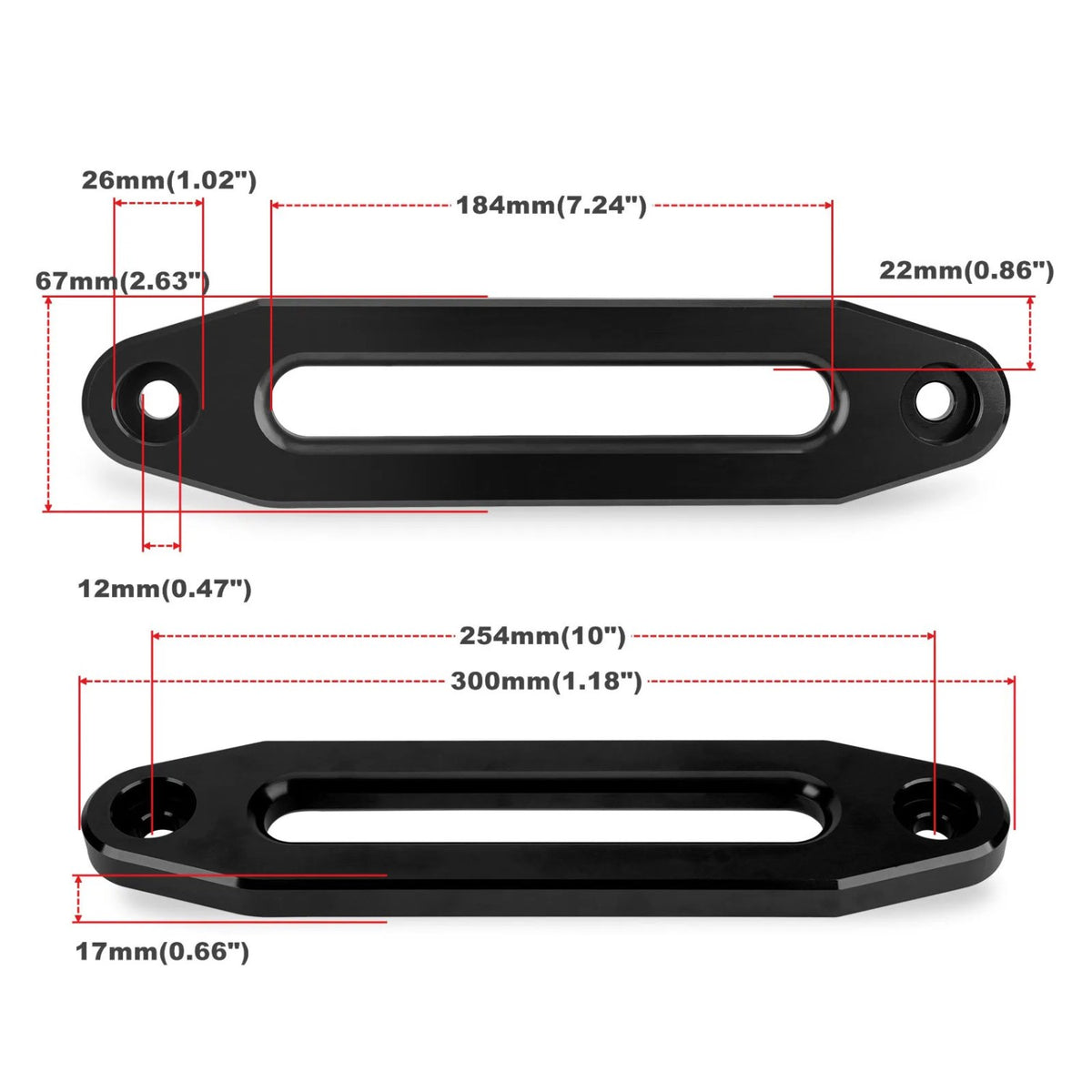 10-Inch Aluminum Hawse Fairlead for Synthetic Winch Rope – view 3
