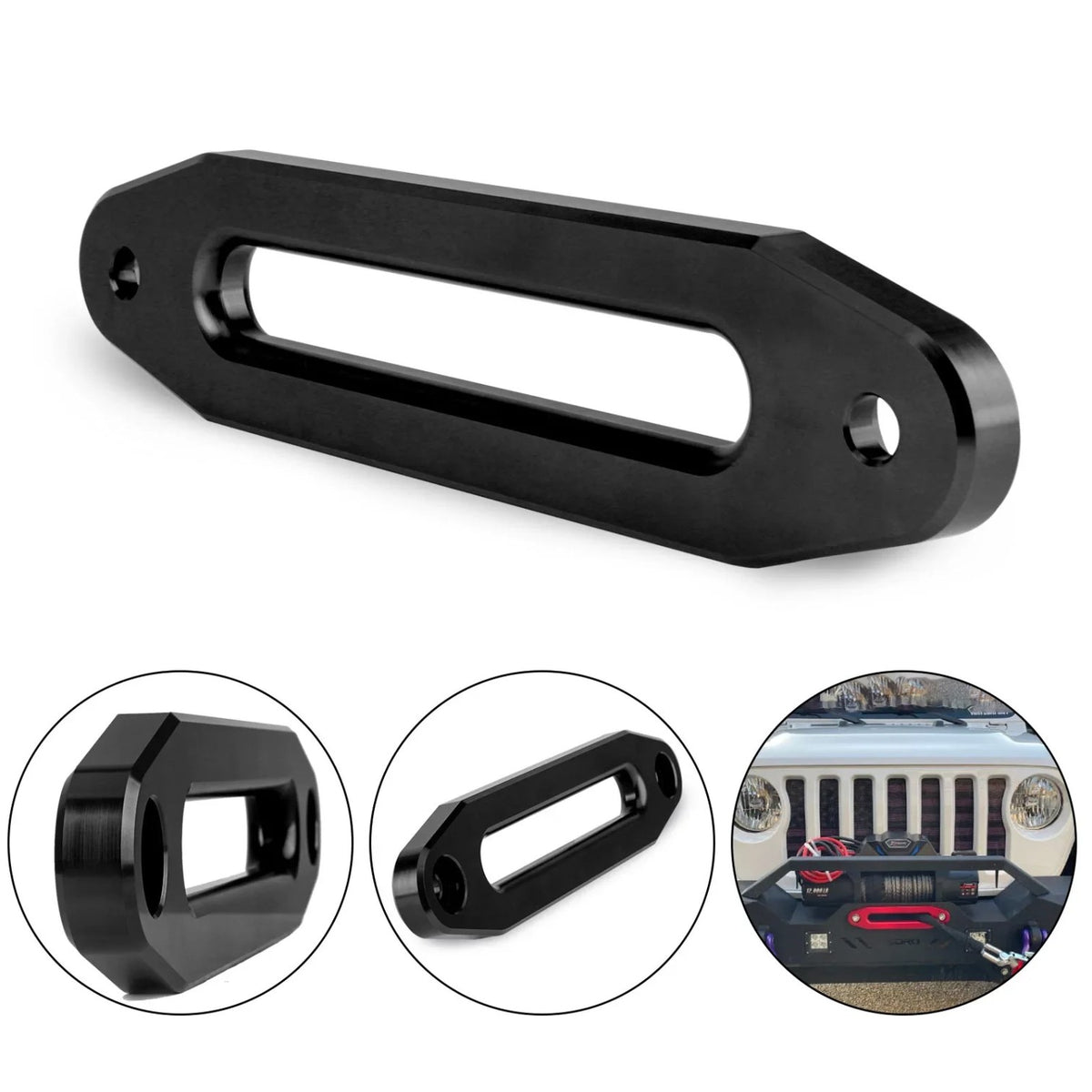 10-Inch Aluminum Hawse Fairlead for Synthetic Winch Rope – view 4