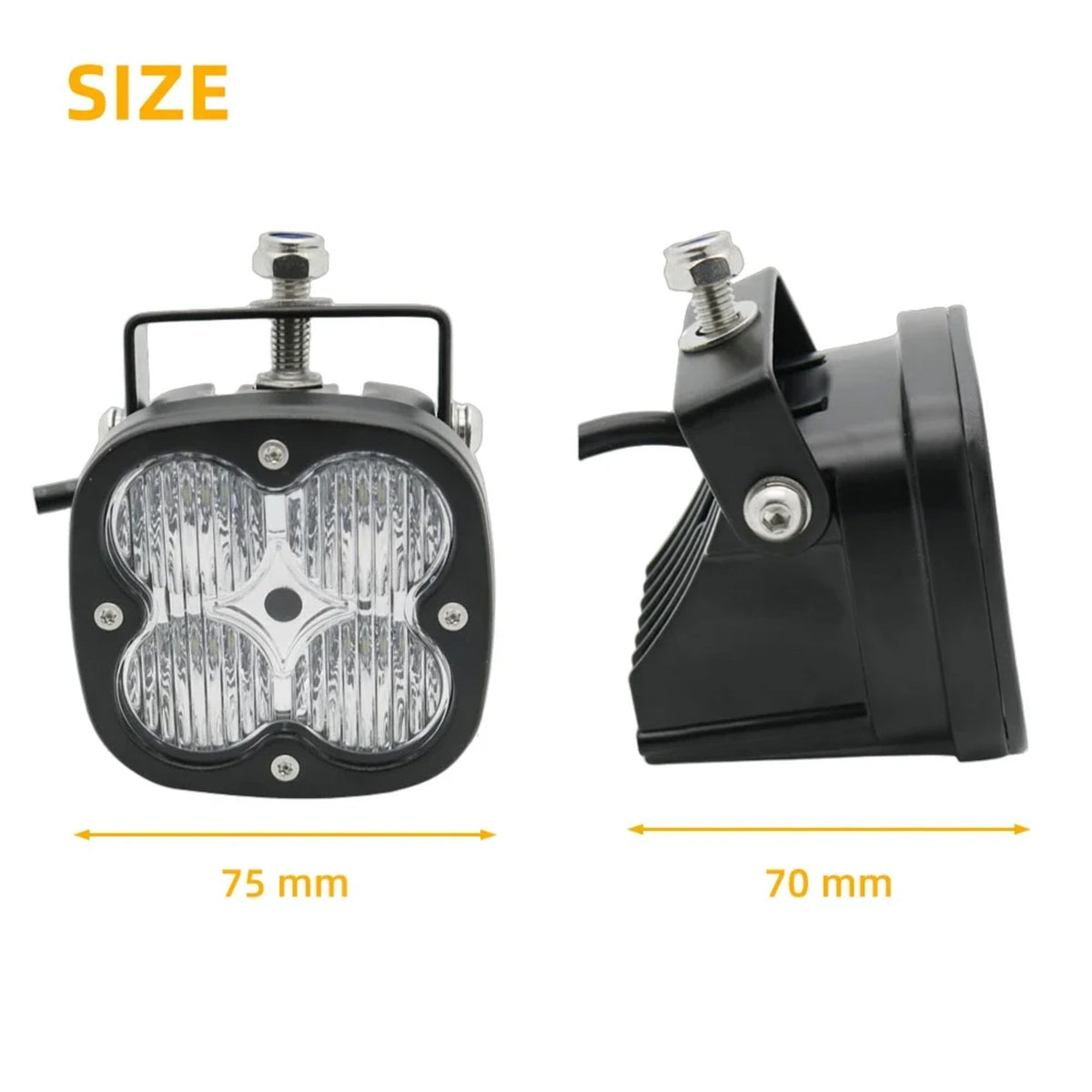 3-Inch 40W LED Work Lights, Spot/Flood Combo for UTV & SXS – view 3