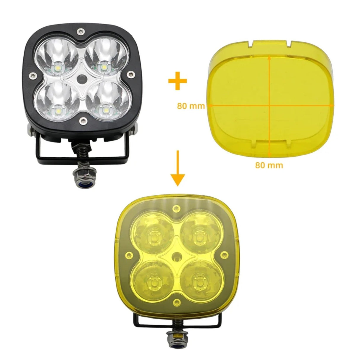 3-Inch 40W LED Work Lights, Spot/Flood Combo for UTV & SXS – view 6