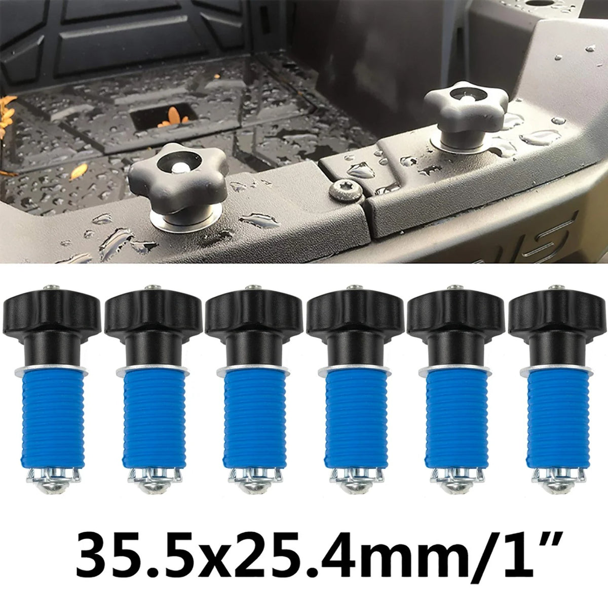 Quick-Lock Tie-Down Anchors (6-Pack) for Polaris RZR – view 2