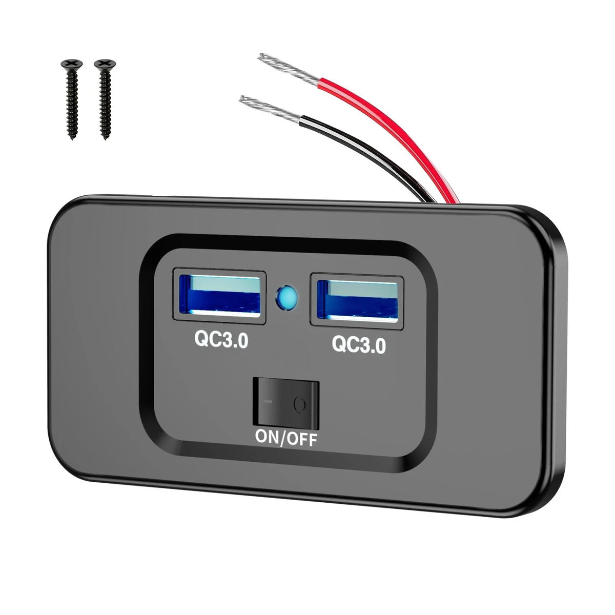 30W USB-C PD & QC3.0 USB Outlet Panel for UTV & SXS – view 8