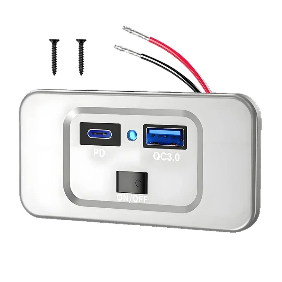 30W USB-C PD & QC3.0 USB Outlet Panel for UTV & SXS – view 9