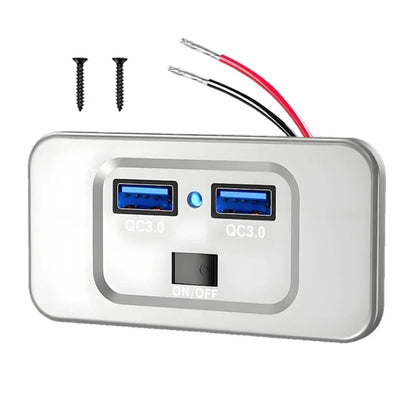 30W USB-C PD & QC3.0 USB Outlet Panel for UTV & SXS – view 10