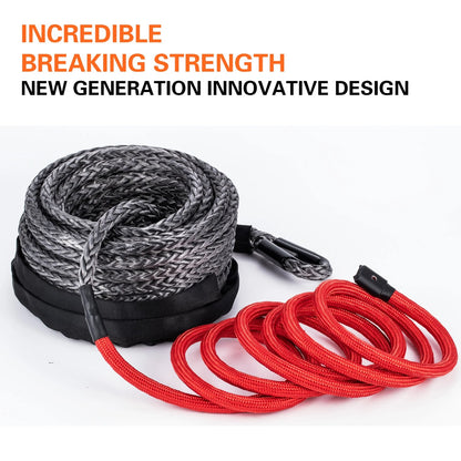 10mm x 26m Synthetic Winch Rope, 22,000 lb, for UTV & SXS – view 6