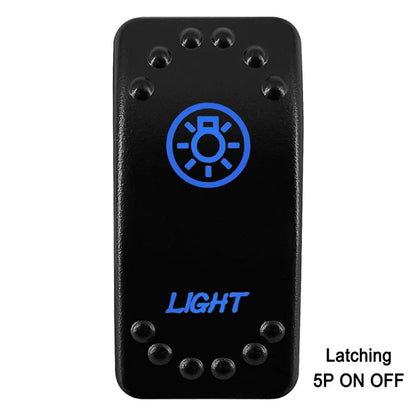 Waterproof Rocker Switch with Blue LED, 12V/24V, for UTV & SXS – view 18
