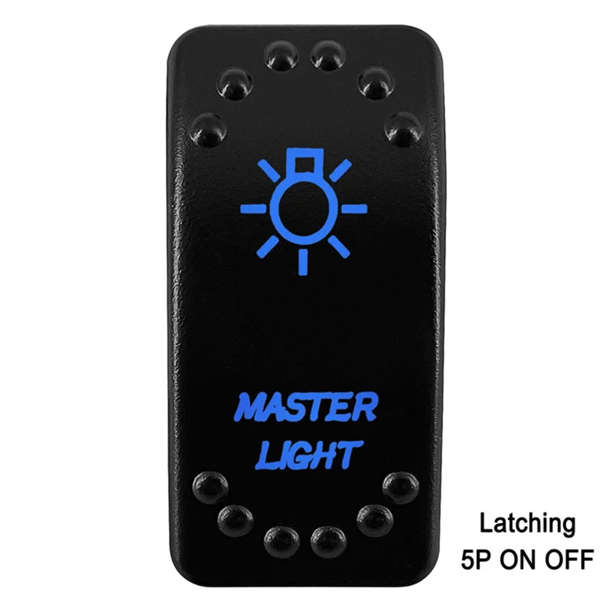 Waterproof Rocker Switch with Blue LED, 12V/24V, for UTV & SXS – view 24