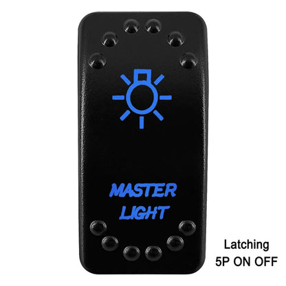 Waterproof Rocker Switch with Blue LED, 12V/24V, for UTV & SXS – view 24