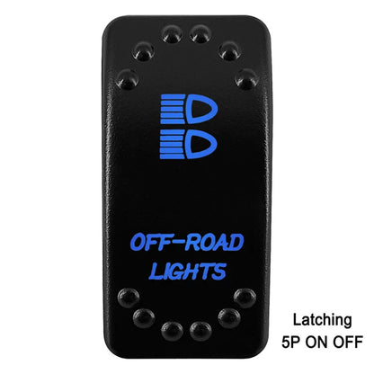 Waterproof Rocker Switch with Blue LED, 12V/24V, for UTV & SXS – view 28